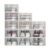QGHMWCZ Clear Shoe Storage Boxes, 24pcs Stackable Shoe Organizer for Closet