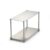 Qianly Desktop Storage Rack Rust-Resistant Countertop Storage Organizer Easy to Clean Countertop Shelf for Washroom Counter, 2-Layer