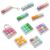 Qianyu 10 Pcs Keyboard Fidget Clicker Fidget Noisy Keyboard Keychain Sensory Finger Fidgets Loud Button Clicker for Adults Office to Relief and Pass Time