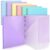 Qilery 6 Pack 10 Pocket Folders Bulk, Pastel Spiral Folder Organizer, 6 Colors Sturdy Plastic Project Organizer for Student Teacher Office Document Back to School Supplies, Waterproof & ​Durable