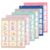 Qilery 6 Pcs Classroom Magnetic Pocket Chart Squares Kid Teacher Small Mini Pocket Chart Organizer Back to School Resources for Homeschool Schedule Activities, 17. 7 x 14 Inch(Calm Color)