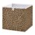 Qilmy Classic Leopard Print Storage Cube Bins, 11X11X11 Inch Collapsible Fabric Storage Cube Organizer with Handles, Sturdy Storage Bins for Shelves, Wardrobe, Books