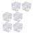 QINGJIA 6PCS Small Square Bugs Observation Boxes with Magnifier for Outdoor Exploration Safe Bugs Viewer Container