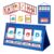 QINKYH Word Building Desktop Tent Cards Set CVC Words Phonics Games Chart Kindergarten Spelling Education Toy