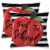Qinqingo Set of 2 Back to School Throw Pillow Covers 18×18 Inch, Double-Sided Printed Red Apple Black White Stripe Cushion Cases, Teacher Classroom Farmhouse Home Decor