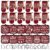 Qinyoung 48 Pcs Christmas Kitchen Oven Mitts Pot Holders, Buffalo Plaid