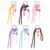 QIQISMGS 6-Pack Paracord Keychains, Beaded Bag Charms for Handbags