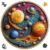 Qiuenisray Wooden Puzzle, 3D Visual Effect Solar System Planet Jigsaw Puzzles 200 Piece, Wall Decor Puzzle, FSC Certified Unique Space Puzzle, Creative Gift for Family Game 11.1×11.2 in
