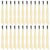 Qoidrfofse 24Pcs Kids Digging Tool Set, Dual Head Excavation Brushes for Dinosaur Fossil Dig Kits, Archaeology & Gemstone Mining Toys, 9 cm, Beige