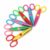 Qoidrfofse 6Pcs Kids Safety Pinking Shears, Decorative Craft Scissors Set with Colorful Lace Edge Blades for Paper Cutting, Scrapbooking, Classroom & DIY Crafts