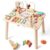 QOMDAFC Montessori Toys for 1 Year Old, Wooden Activity Table for Toddlers 1-3, 13-in-1 Activity Table with Bead Maze, Fishing Game, Shape Sorter & Xylophone, Learning Toy, First Birthday Gift