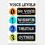 Qowosth Voice Level Chart For Classroom 8×12 Inch Voice Levels Metal Sign Classroom Rules Tin Poster For Cafe Library Office Hospital