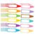 Qpout 180 Pcs Crayon Shaped Name Tag Labels, Self Adhesive Writable Crayon Box Desk Name Plates Stickers for Notebook Lunch Box Cubby Students Teacher Office Nursery Classroom Supplies