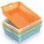 QRRICA 6 Pack Plastic Classroom Storage Baskets, Paper Trays for Classroom Organization & Turn in Trays for Teachers, Students, Desk Organizer Bin 13.8×10.6×3.1 Inch (Morandi)