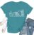 Qskall Womens Teacher Shirts Book T-Shirt There is No Such Thing As Too Many Books Tee Tops