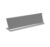 Quality Satin Aluminum Desk Name Plate Holder, 10 x 2 in, Desktop