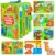 Quanquer Animal Busy Book for Toddlers 1-3 – Montessori Toys for 1 Year Old Boys and Girls, Educational Travel Toy for Airplane Car, Christmas Birthday Gifts for Toddlers
