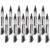 Quartet Glass Board Dry Erase Markers, Premium, Bullet Tip, Black, 12 Pack (79553)