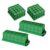 Qudinip Floral Foam Cage Set with 2 Rectangular and 2 Square Flower Holders, Suction Cups, Green Floral Tape for Wedding Party Decor