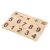 Qudinip Wood Number Tiles, 200Pcs 0-9 Children Educational Game Toy Learning Letters Words Tool for Preschool Kindergarten Home (Digital Mix)