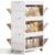 QudraKast 3-Tier Stackable Plastic Storage Bins – 67QT Stackable Storage Bins – Closet Organization Suitable for Bedroom, Organization and Boxes for Study, Toy Room, Office