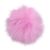 Queenbox 4.7in Fluffy Pom Pom with Elastic Loop, Solid Faux Fur Pompom Ball for Knitting Hat Clothing, Pink