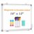 QUEENLINK Small White Board 16×12 Dry Erase Magnetic Double-Sided for Wall