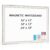 QUEENLINK White Board for Wall, 24″ x 18″ Magnetic Dry Erase Board, Rustic Wooden Frame Decorative Whiteboard, Wall Mounted, Distressed Whitewash, Aesthetic Writing Board for Home, Office, School