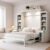 Queen Murphy Bed with Desk and Storage, Space Saving Wall Bed Cabinet