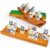 Queensell Domino Holders for Classic Board Games – Wooden Domino Racks Set of 4 – Mexican Train Dominoes Accessories – Domino Trays for Tiles Family Games (Large)