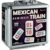 Queensell Mexican Train Dominoes Set with Numbers – Double 18 Dominos Set for Adults and Kids – Mexican Dominoes Train Game Night Games for Adults with Wooden Hub and Aluminum Case