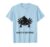 Quietly Seething Minimalist Axolotl Design T-Shirt, Men, Baby Blue, Large