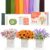 Quietwisp 620PCS 8 Colors Pipe Cleaner Flower Chenille Stems Kit