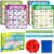 Quilinz Alphabet Bingo Game,Letter/Number/Sight Word Bingo Game for Kids,ABC and 123 Bingo Board Games for Kids 4-6,Alphabet Learning Toys for Kindergarten,Matching Game,Perfection Game for Kids