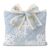Quilted Floral Bible Cover with Lace Bow, White Cross Applique