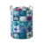 Quilted Laundry Hamper Ocean Seashell Starfish Storage Basket with Handles (20 x 28 inches)