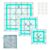 Quilting Rulers,3 Square Quilting Ruler(2.5″,3.5″, 5″)