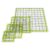 Quilting Rulers,Sewing Ruler,4 Piece Acrylic Square Quilting Templates,Clear Precision Ruler for Quilting Sewing,Tools Supplies Accessories Green(3.5″x3.5″ 5″x5″ 6.5″x6.5″ 10.5″x10.5″)