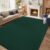 qulint 6×9 Rug for Living Room, Dark Green Thickened Memory-Foam Indoor Washable Rug for Bedroom, Minimalist Modern Carpet Non Slip Comfy Alfombras for Boys Kid Room Classroom Office Home Decor