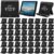 Qunclay 48 Pcs Employee Appreciation Gift Bulk Desktop Cell Phone Stand Holder for Desk Motivational Tablet Stand Thank You Gift for Staff Employee Coworkers Team Office Nurse Teachers (Black)