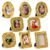Qunclay 8 Pcs Vintage Picture Frames Set, Mixed Style 4