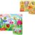 QUOKKA 30-Piece Jigsaw Puzzles for Kids Ages 3-5 – African Animals & Colorful Garden Educational Toys