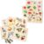 QUOKKA 6 Pack Pegged Animal and Fruits and 3 Pack Pegless Mushrooms Flowers Leaves Wooden Puzzles