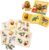 QUOKKA 6 Pack Pegged Wooden Learning Puzzles and 3 Stage Safari Wild Animals Magnetic Puzzle Book