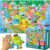 QUOKKA Giant Floor Puzzles for Kids Ages 4-6 – 2×3 Feet Extra-Thick 48 Pieces Toddler Puzzles for Kids Ages 3-5 – USA Map Educational Activity for Boys Girls 4-8 – Premium Box with Handle & Magnetic