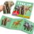 QUOKKA Step Up Magnetic Puzzles for Toddlers 1-3, Safari Animals Puzzle Set in One Book, Travel Games for Kids 3-5, Screen Free Toy for Toddlers and Preschoolers
