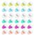Quvvarly 30 PCS Colourful Binding Clips & Plastic Paper Clips