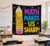 QUYNHANH Math Makes Us Sharp Tapestry Classroom Wall Decor Educational