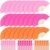 Quzzil 24 Pack Pink and Orange Folding Hand Fans 8.26 Inch Portable Small Handheld Fan with Organza Bag for Tequila Sunrise Sunset Birthday Party Decoration Baby Shower DIY Crafts Photography Props