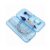QVEZPRYX Teaching Compass with an Eraser Box Pencil Holder Ruler